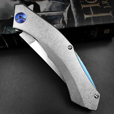 Cuchillo Plegable de Alta Dureza para Exteriores con Resorte Portátil - Image 5