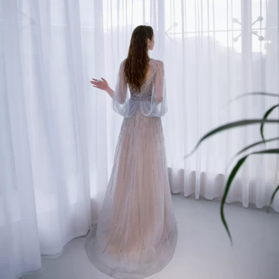 Vestido Elegante Slim de Lujo para Anfitriona - Image 8
