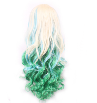 Peluca Rizada Multicolor Voluminosa para Cosplay - Image 12