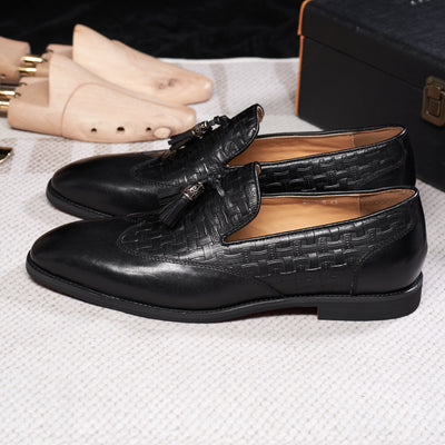 Zapatos de Cuero Artesanales para Hombre - Estilo Business Casual con Borlas - Image 15