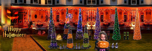 Lámpara Decorativa Halloween Castillo Calabaza con Velas LED - Image 11
