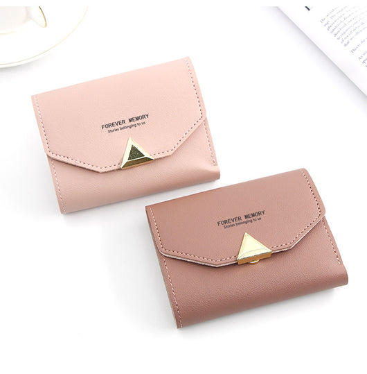 Billetera Corta Estilo Coreano para Mujer con Múltiples Compartimentos - Image 3