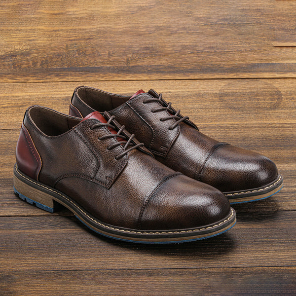 Zapatos de Cuero Retro para Hombre Talla Grande - Estilo Verano
