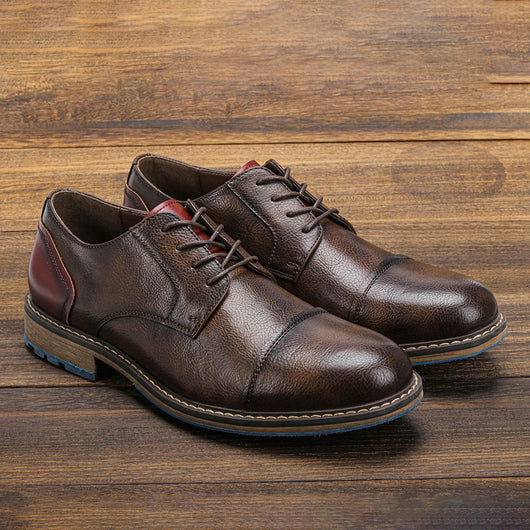 Zapatos de Cuero Retro para Hombre Talla Grande - Estilo Verano