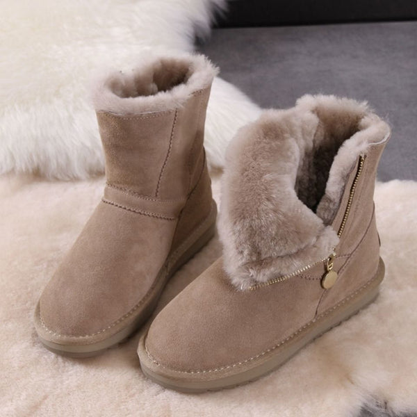Botas de Nieve Acolchadas Antideslizantes para Mujer