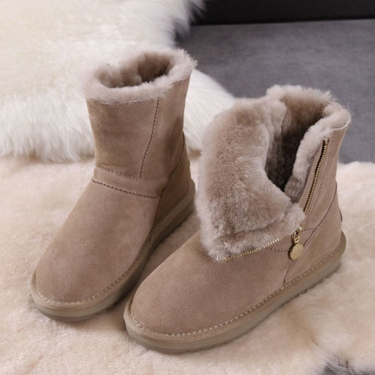Botas de Nieve Acolchadas Antideslizantes para Mujer