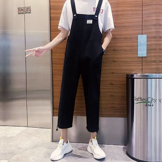 Mono Jumpsuit para Hombre Streetwear Media Manga con Cinturón - Image 10