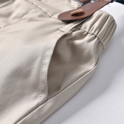 Conjunto de Dos Piezas: Camisa Rayada y Babero para Niño - Image 25