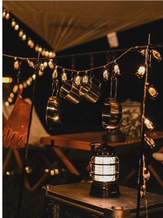 Lámpara Retro LED Estilo Linterna de Queroseno para Camping - Image 12