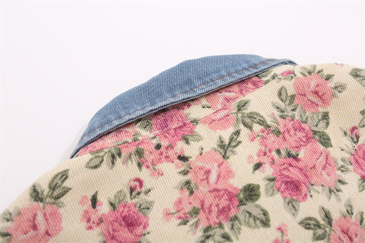 Cardigan Holgado con Estampado Floral y Solapas Contraste - Image 16