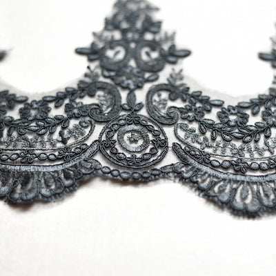 Accesorios de Encaje Secuencia Bordado para Boda con Efecto Pestañas - Image 2