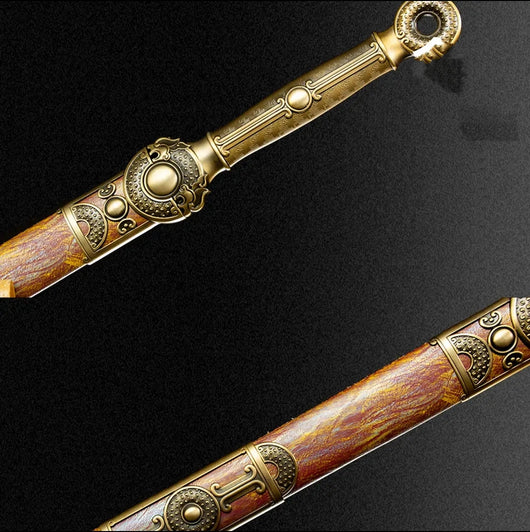 Espada Integral Jinsheng Acero Manganeso Alto - Pieza de Colección Premium Sin Filo - Image 4