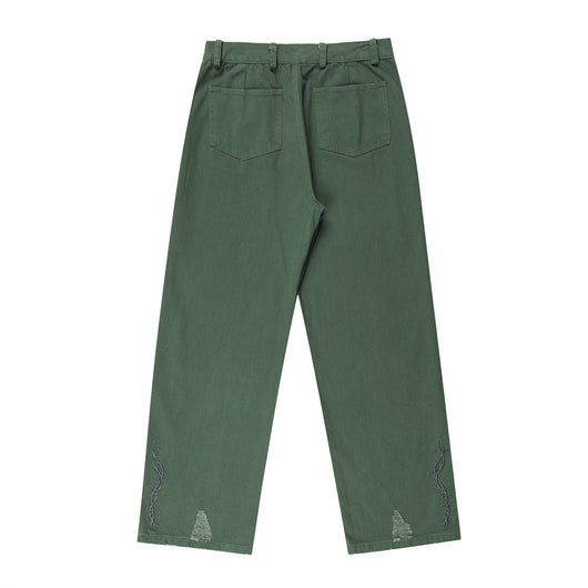 Pantalones Rectos con Diseño Splash de Pintura Artística - Image 14
