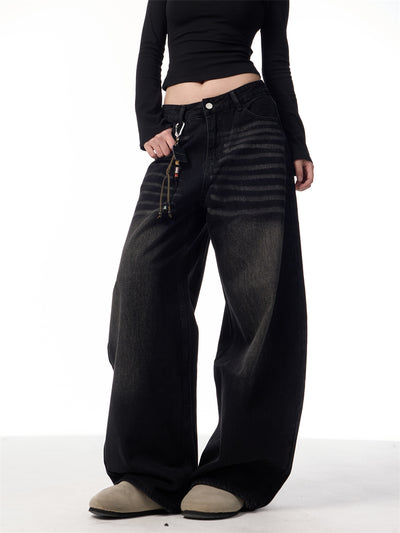 Pantalones Vaqueros Rectos Oversized Vintage Pierna Ancha - Image 16