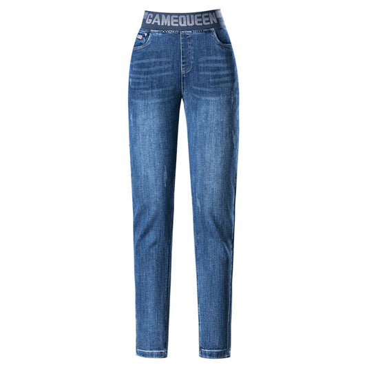 Jeans Talle Alto Elástico con Forro Polar para Mujer - Image 2