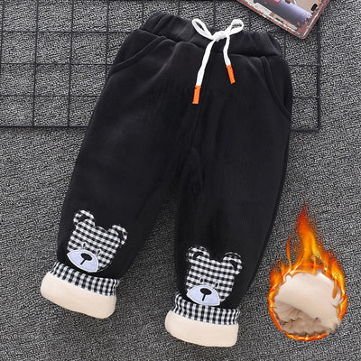Pantalones de Algodón para Niños y Niñas con Forro Térmico Triple Capa - Image 6