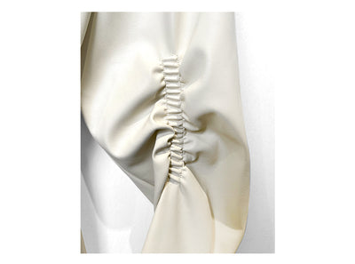 Blusa Retro de Cuero PU con Cuello Puntiagudo para Mujer - Image 10