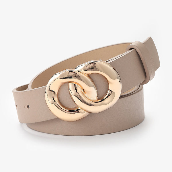 Cinturón Decorativo con Hebilla de Cadena Estilo Hong Kong para Mujer