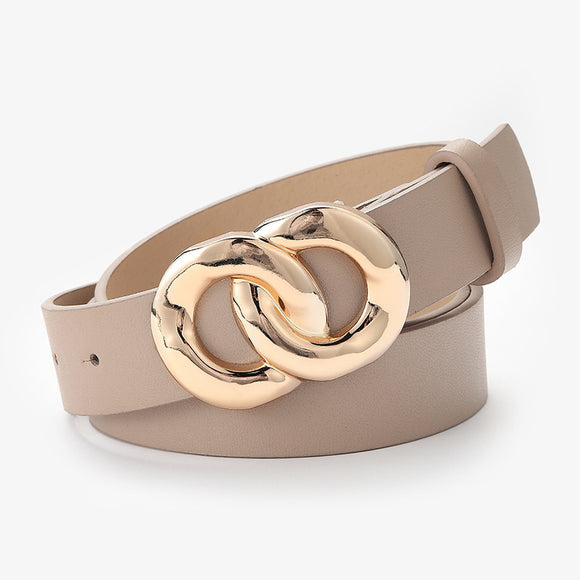 Cinturón Decorativo con Hebilla de Cadena Estilo Hong Kong para Mujer