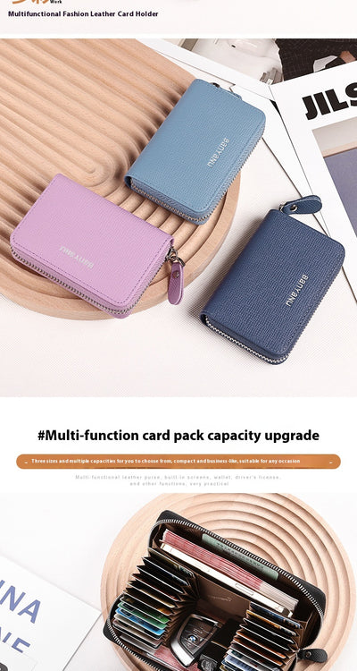Cartera Minimalista de Cuero para Mujer - Organizador Compacto - Image 26