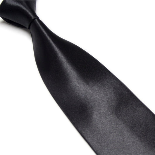 Corbata Ancha de Seda Sintética Color Sólido para Bodas y Eventos - Image 34