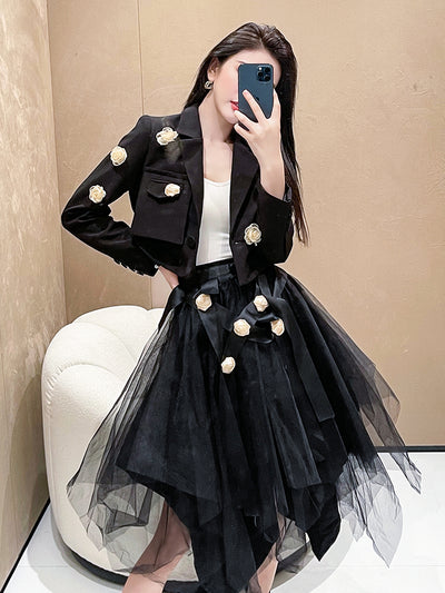 Conjunto de Falda y Blazer para Mujer - Traje Ejecutivo Elegante - Image 12