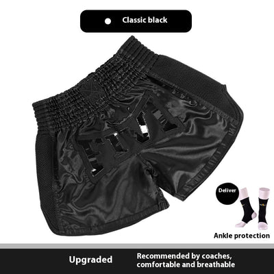 Pantalones Cortos Profesionales de Boxeo Tailandés y Sanda para Hombre y Mujer - Image 7