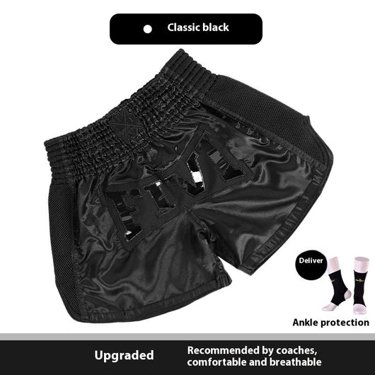 Pantalones Cortos Profesionales de Boxeo Tailandés y Sanda para Hombre y Mujer - Image 7