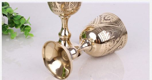 Copa de Vino Tinto de Cobre Macizo - Elegancia y Durabilidad Premium - Image 9