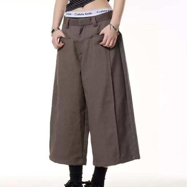 Shorts Casuales Retro con Costuras Sueltos para Primavera y Verano Mujer