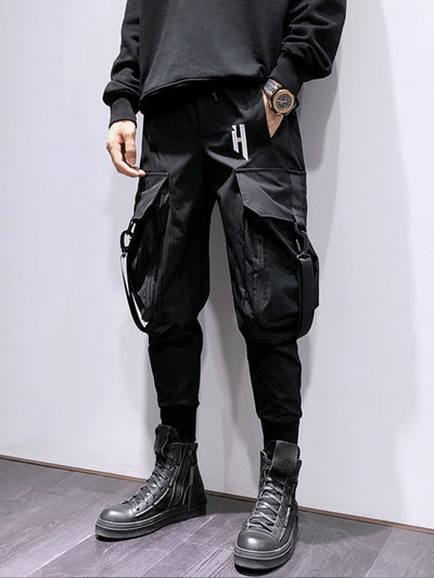 Pantalones Cargo Hip Hop con Bolsillos Funcionales - Image 3