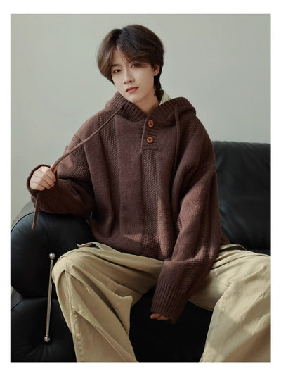Sudadera Retro Térmica Holgada para Hombre - Image 9