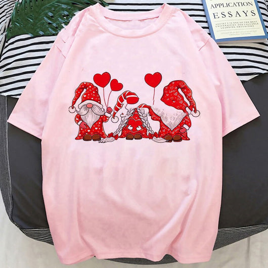 Playera Navideña con Estampado de Papá Noel y Reno - Image 38
