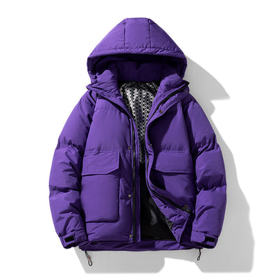 Abrigo de Plumón de Pato Blanco Unisex - Chaqueta Térmica Oversized
