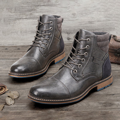 Botas de Cuero para Hombre Talla Grande - Estilo Clásico - Image 5