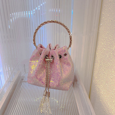 Bolso Retro de Diamantes con Incrustaciones de Cristal y Herrajes Metálicos - Image 6