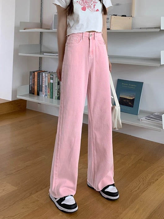 Pantalones Talle Alto Rectos Anchos - Cintura Elevada Elegante - Image 6