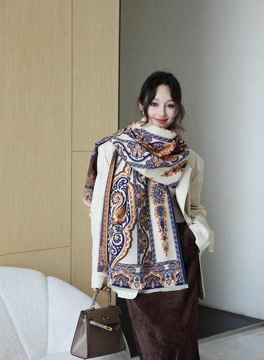 Chal Versátil de Oficina Estilo Coreano para Otoño e Invierno - Image 10