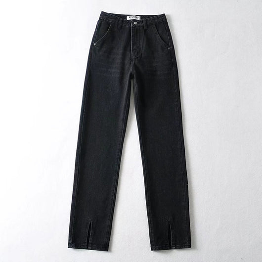 Pantalón Retro Importado Cintura Alta Slim Ajustado - Image 4