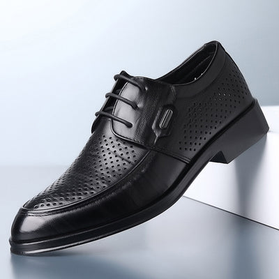 Sandalias Perforadas de Cuero para Hombre - Cómodas y Transpirables - Image 8