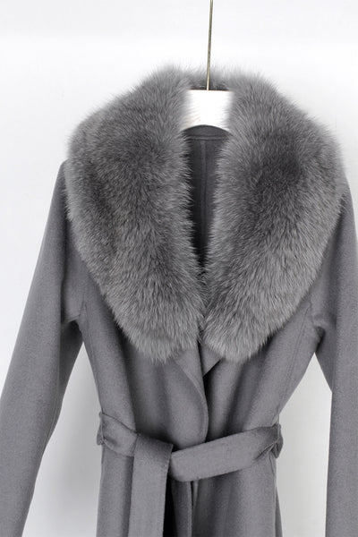 Abrigo de Lana Reversible Doble Faz con Cinturón - Corte Slim Otoño Invierno - Image 22