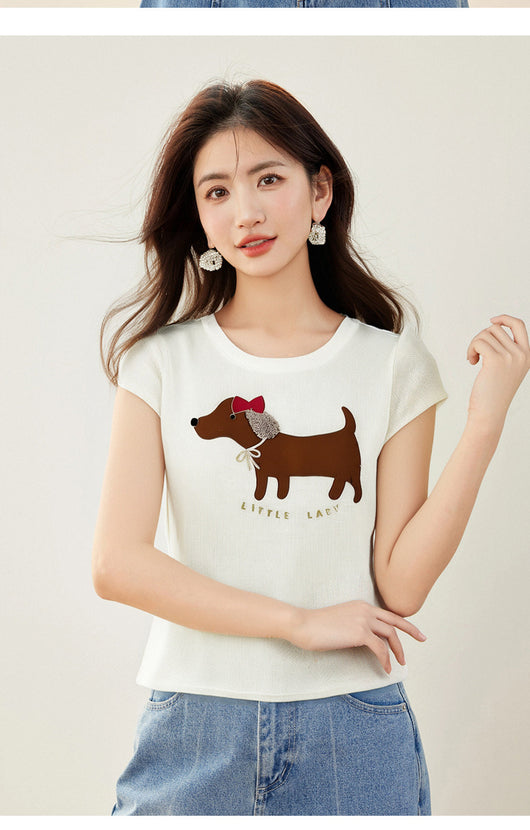 Chaleco Casual sin Mangas con Estampado de Cachorros y Mangas Murciélago - Image 13