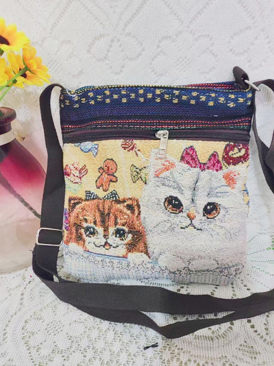 Bolso Bandolera Bordado Étnico con Elefante y Mariposa Estilo Chino - Image 29