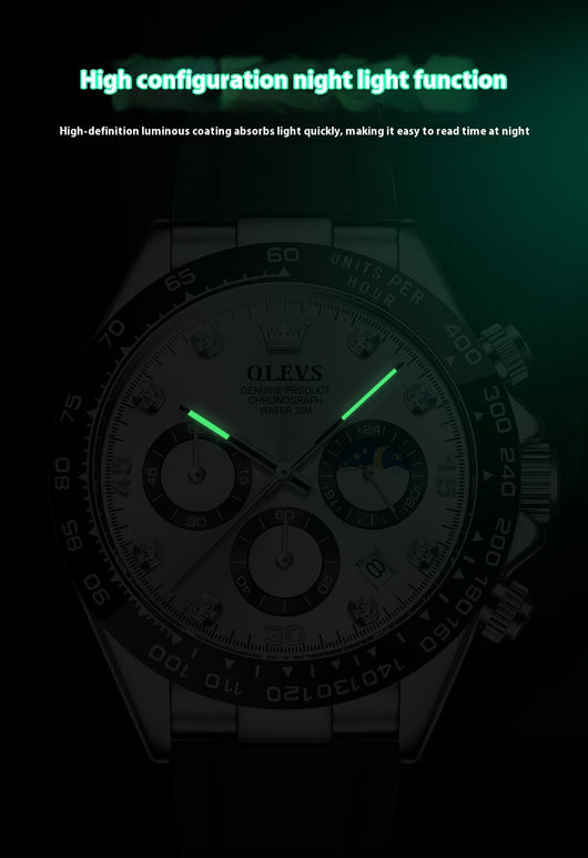 Reloj Deportivo Multifunción con Cronómetro de Cuarzo para Hombre - Image 15