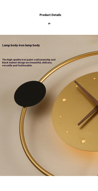 Lámpara Reloj de Pared Moderno con Función Horaria - Image 12