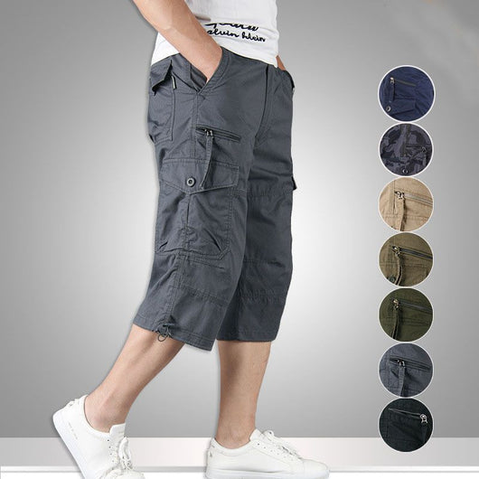 Shorts Casuales Holgados Multi Bolsillo para Hombre - Image 16