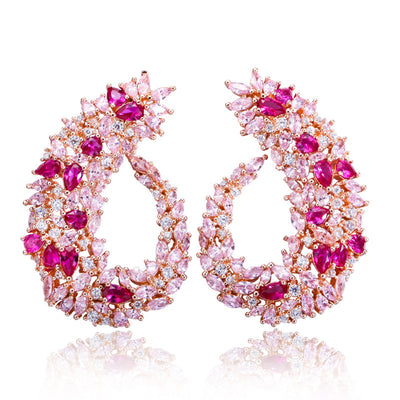 Aretes de Hoja Atmosférica Lujo - Image 5