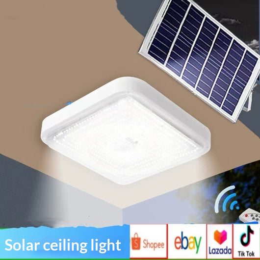 Lámpara Solar Cuadrada de Techo Exterior Resistente al Agua