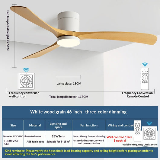 Ventilador de Techo con Luz Integrada Moderno y Minimalista - Image 11