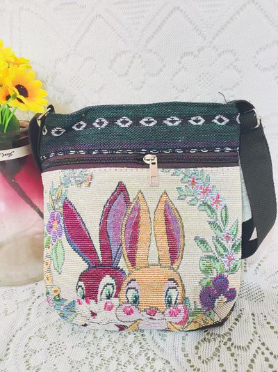 Bolso Bandolera Bordado Étnico con Elefante y Mariposa Estilo Chino - Image 19